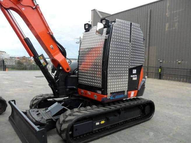 A photo of Excavator Vandal Covers from TRJ Engineering.